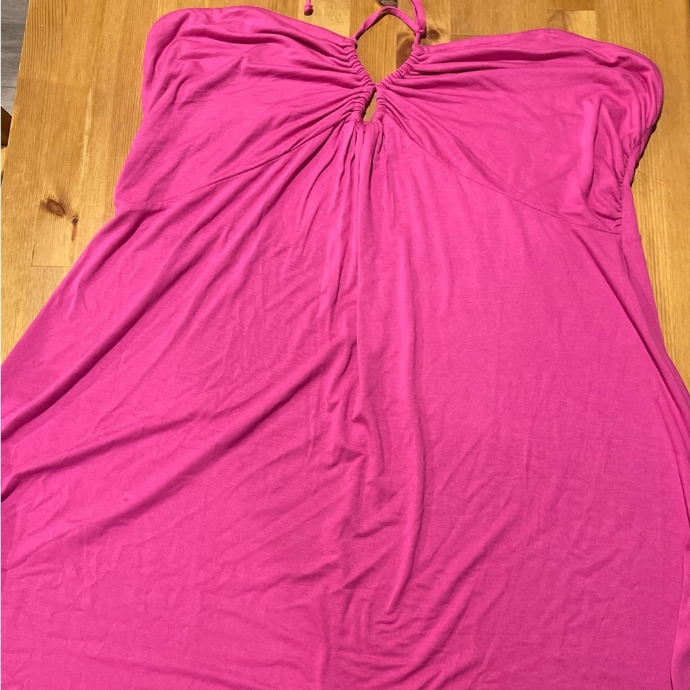 Venus Pink Halter Dress - Picture 2 of 10